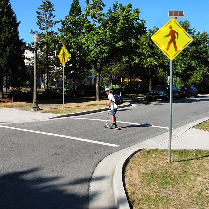 日间可见式发光警示标志