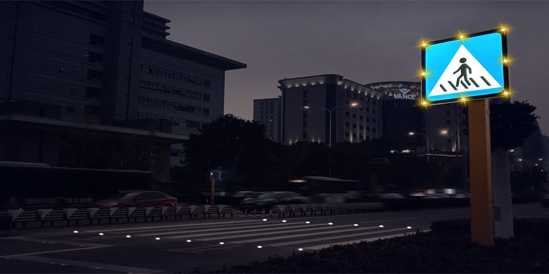 智慧斑马线 智能斑马线 发光斑马线