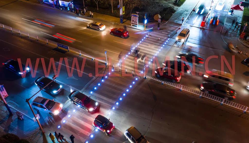 智慧斑马线 智能斑马线 发光斑马线